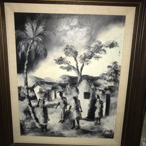 Fritz Cedon Haitian Life Painting Knife Pallet